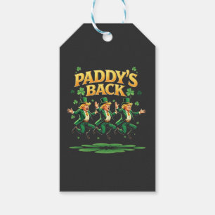 Paddy is terug Grappige Trump St. Patrick Dag Luip Cadeaulabel
