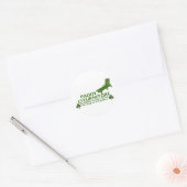 Paddy O Meubels - Grappig Iers Ontwerp - St Patric Ronde Sticker (Envelop)