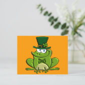 Paddy O'Frog Briefkaart (Staand voorkant)
