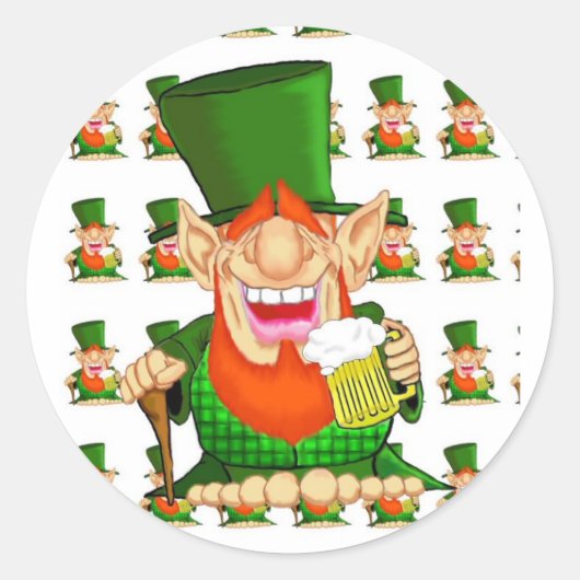 Paddy O'Party Ronde Sticker (Voorkant)