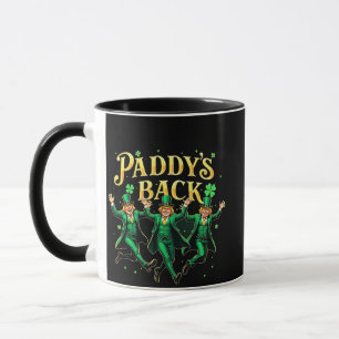 Paddy's Back Funny St Patrick's Day Trump-onderste Mok
