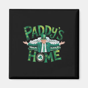 Paddys Home Trump Funny St Patrick's Day Shamrock Magneet