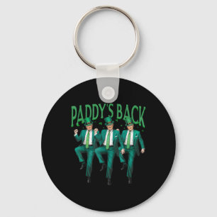 Paddys terug dansen Trump St Patricks Day Ierse sh Sleutelhanger