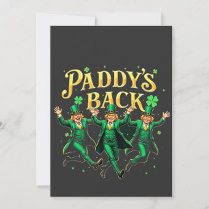 Paddy's terug grappige St. Patrick's Day Trump ste Feestdagenkaart