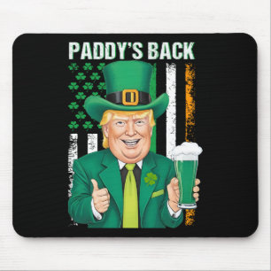 Paddy's terug grappige Trump St. Patricks Day mann Muismat