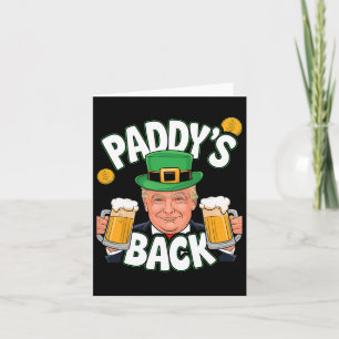 Paddy's terug grappige Trump St. Patrick's Day Sha Kaart