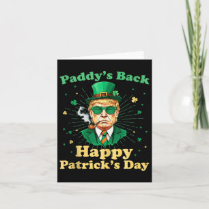 Paddys terug Happy St. Patricks Day 2025 Trump Gre Kaart