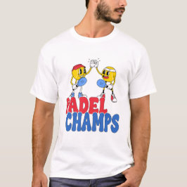 Padel Champs | Retro Cartoon Sports High 5 T-Shirt