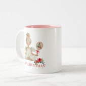 Padel Christmas Mug – A Holiday Padel Angel (Devant gauche)