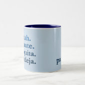 PADEL COFFEE MOK – WOORD VIBES – AZURE BLAUW (Center)