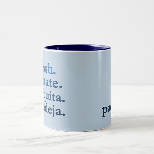 PADEL COFFEE MUG – WORD VIBES – AZURE BLUE (Centre)