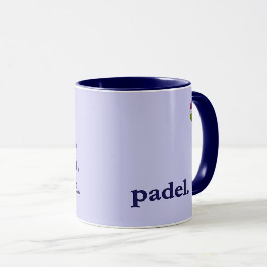 PADEL COFFEE MUG – WORD VIBES LILAC & PURPLES MOK (Voorkant rechts)