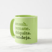 PADEL COFFEE MUG – WORD VIBES – LIME GREEN (Devant gauche)