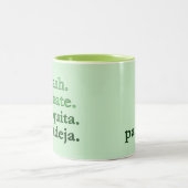 PADEL COFFEE MUG – WORD VIBES - MATCHA GREEN TWEEKLEURIGE KOFFIEMOK (Center)