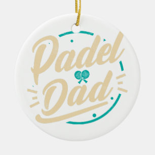 Padel Dad Platform Tennis Paddleball Padel Keramisch Ornament