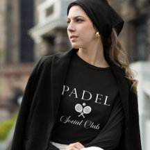 Padel Dames T-Shirt – Padel Social Club Zwart