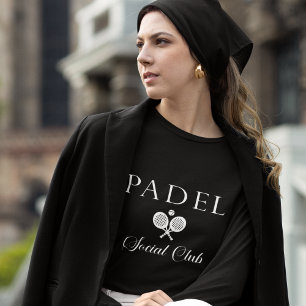 Padel Dames T-Shirt – Padel Social Club Zwart