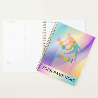 Padel Day Planner – Vibrant Hues for Her