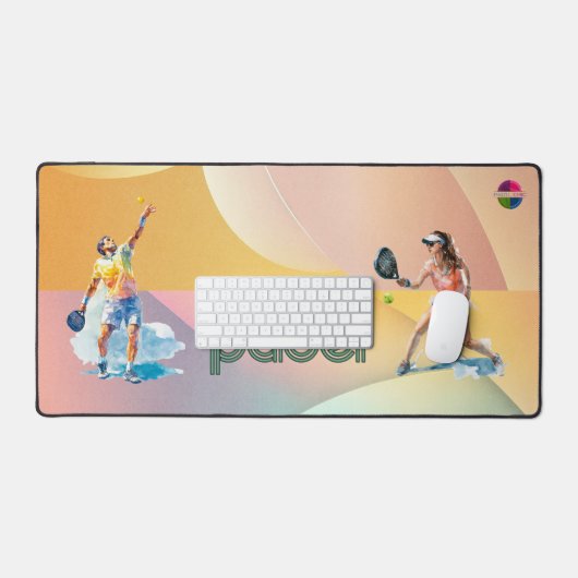 Padel Desk Mat: Vibrant Style Collection Vol.1 Bureaumat (Keyboard & Muis)