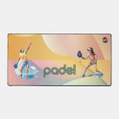 Padel Desk Mat: Vibrant Style Collection Vol.1 Bureaumat (Voorkant)