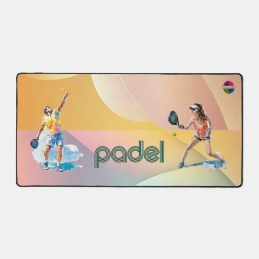 Padel Desk Mat: Vibrant Style Collection Vol.1 Bureaumat (Voorkant)