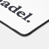 Padel Desk Mat - Word Vibe Black Grey (Coin)