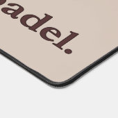 Padel Desk Mat - Word Vibe Taupe Brown (Coin)