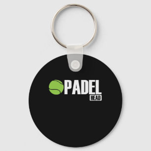 Padel Head Tennis Sport en Ball Sleutelhanger