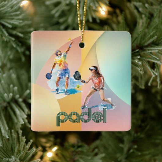 Padel Holiday Ornament – Vibrant Padel Style (Boom)