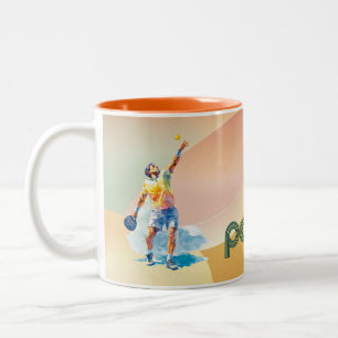 Padel koffiemok: Vibrant Style Collectie Vol.1 Tweekleurige Koffiemok