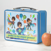 PADEL LUNCHBOX - PADEL BOYS SUPERHEROES in BLUE (En situation)