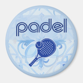 Padel Magnet – Spanish Tile Vibes in Blue Magneet