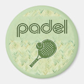 Padel Magnet – Spanish Tile Vibes Matcha Green (Devant)