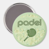 Padel Magnet – Spanish Tile Vibes Matcha Green Magneet (Voorkant / Achterkant)