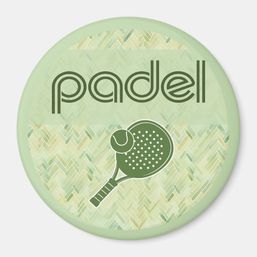 Padel Magnet – Spanish Tile Vibes Matcha Green Magneet (Voorkant)
