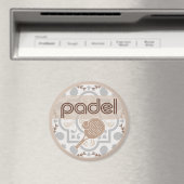 Padel Magnet – Spanish Tile Vibes Taupe Browns (In Situ (Lave-vaisselle))