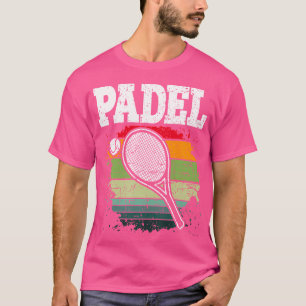Padel Paddle Tennis Racquet Ball kleuren T-shirt