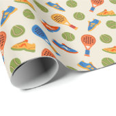 Padel Play-apparatuurpatroon Cadeaupapier (Rol Hoek)