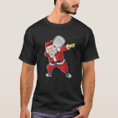 Padel Santa Claus Dabbing Padel kerstkeuter T-shirt (Voorkant)