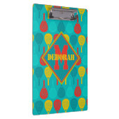 Padel Smash Notities met monogram Klembord (Rechts)