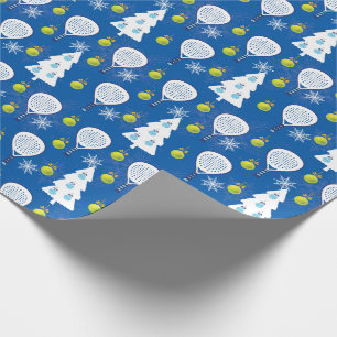 🎾🎄 Padel Smashing Kerstmis Cadeaupapier