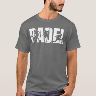 Padel Sport Actie Silhouetten meisje T-shirt