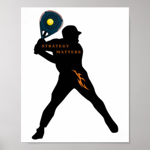 Padel - Strategy S Sticker Poster