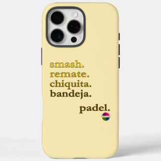 Padel telefoonhoesje-Personaliseer Woord Vibe Geel iPhone 16 Pro Max Hoesje