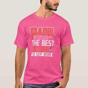 Padel Tennis Padel Spelen Racket Sportspeler Fu T-shirt