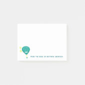 Padel Tennis Racket en Ballen Gepersonaliseerd Post-it® Notes (Voorkant)