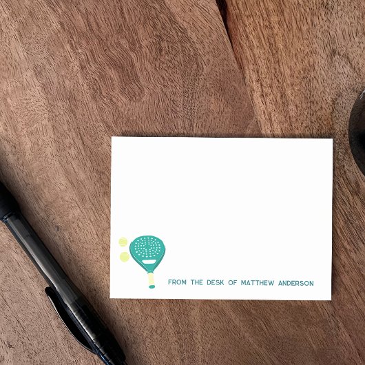 Padel Tennis Racket en Ballen Gepersonaliseerd Post-it® Notes