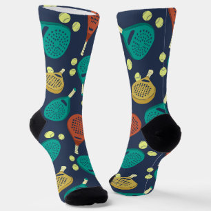 Padel Tennis Rackets en Ballen Patterned Sokken