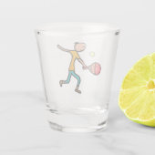 Padel Tennis Shot Glas (Achterkant)