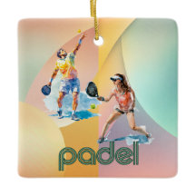 Padel-vakantieornament – Levendige Padelstijl
